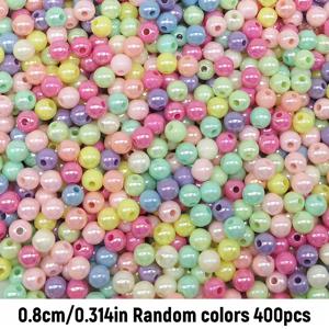 TEMU 400개/200개 8mm/10mm 마카롱 컬러 라운드 아크릴 비즈, 주얼리 만들기용 패션 장식 공예 비즈, DIY 수제 비딩 액세서리, 발렌타인데이 선물 제작, 주얼리 공예 재료, 장식 비즈, 생동감 있는 비즈 색상, 매끄러운 비즈 질감, 수제 비즈, 공예 애호가