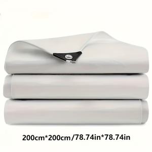 TEMU 헤비듀티 캔버스 & 화이트 플라스틱 커버, 야외용 - 폴리에틸렌 타포린 (캠핑카/차량/자전거/농장에 적합)