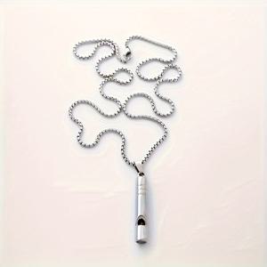 TEMU 튼튼한 스테인리스 스틸 비상 호루라기 - 하이킹 및 구조 활동, 할로윈, 크리스마스, 추수감사절, 새해 축하 행사 및 캠핑 장비에 적합한 컴팩트하고 스타일리시한 생존 장비