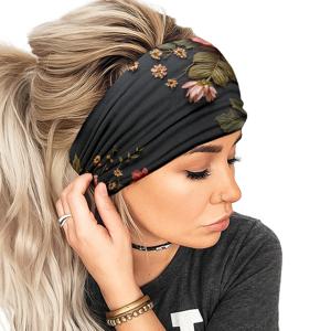 TEMU 1개 여성용 와이드 헤어밴드 & 헤드스카프 - 탄력 있는 미끄럼 방지 대형 헤어 밴드, 브라운/베이지/핑크/블랙/그레이/화이트, 요가, 체육관, 여행, 일상용 - 사계절 헤어 액세서리, 운동, 캐주얼 & 포멀 이벤트용 - 헤어 랩, 브레이드, 번, 포니테일, 드레드락 호환