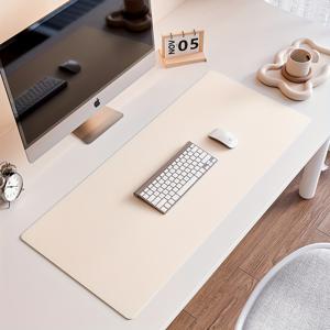 TEMU 1개 마우스 패드, 단색 , 방수, 사무실 노트북 컴퓨터, 학생 기숙사 공부 책상 매트|컴퓨터책상