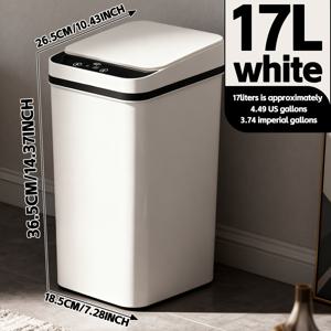 TEMU 1/2개 11L/17L 스마트 주방 : 멀티모드, 킥 센서, 열림/닫힘 버튼. AA 배터리(별매), 모던 디자인. 가정, 사무실, 욕실, 주방에 이상적|쓰레기통