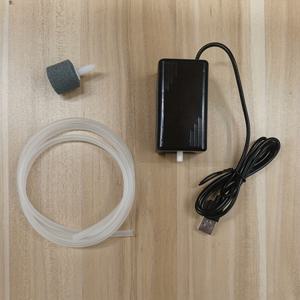 TEMU 수족관용 초저소음 USB 산소 펌프, 배터리 보조 배터리 호환, 소형 어항 및 거북이 볼용 휴대용 미니 산소 공급 장치, 여행용으로 적합, 배터리 미포함