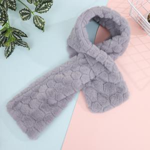 TEMU 솔리드 컬러 플러시 따뜻한 방풍 여성 스카프, 편안한 소재, 겨울 여행 여성 액세서리