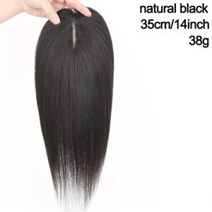 TEMU 여성용 자연스러운 인모 토퍼 - 가벼운 레이스 앞면, 텍스처, 접착제 불필요, 볼륨 및 풍성함, 뷰티 액세서리, 매끄러운 블렌딩, 간편한 부착, 일상 및 특별한 행사용 - 살롱 품질 인모