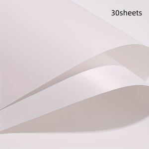 TEMU 30매 우아한 단색 마카롱 스타일 한국풍 첫사랑 부케 포장지 | 방수 플로럴 포장지, 얇은 시트, 선물 포장지, 웨딩 및 모든 행사 장식