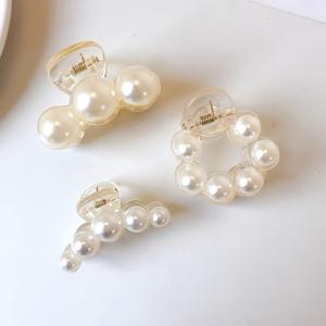 TEMU 3개 세트, 우아한 소형 비즈 그립, 머리뒤에 묶는 작은 머리핀, 심플한 헤어 액세서리, 14세 이상 여성에게 적합, 완벽한 생일 선물, 일상 착용에 적합