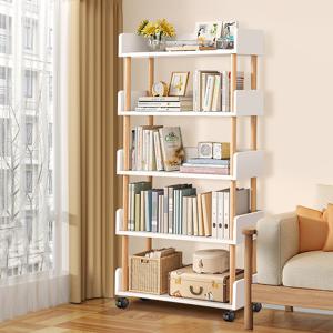 TEMU OYIKYI 책장 거실 서재 책꽂이 다용도 공간분리 수납선반 - 멀티존 5단 수납공간,장식품/앨범/책/장난감/화분/소품/인형/수납함 정리 가능+ 원단으로 제작되어 강력한 내구성+받침대 디자인,청소편리+3면 가드 수납 디자인 물건 떨어짐 방지 - 거실/사무실/카페/학원 추천+학생/주부/사무직/소상공인 필수품|책꽂이|책장|화분받침대