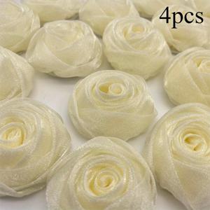 TEMU 4개입 5cm 폭 거즈 장미 - DIY 공예용, 다기능 오간자 꽃, 머리핀 및 홈 데코레이션용 - 크리스마스, 부활절, 데이, 어머니날, 졸업식에 완벽함, 크리스마스에 가장 적합, 추수감사절, 코트, 꽃 장식용, 천 꽃, 오간자 꽃, 홈 데코용 인공 꽃, 인공 꽃, 인공 꽃 장식