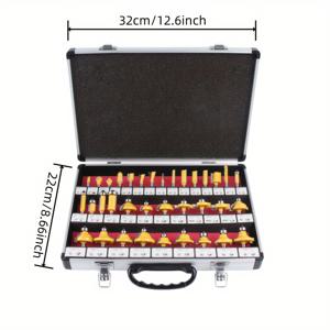 TEMU 35피스 카바이드 팁 라우터 비트 세트 (1/4