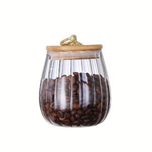 TEMU 고강도 보로실리케이트 유리 차, 커피콩 용기, 주방용 건과일 및 잡곡 방습 밀폐용기, 대용량 간식 보관용기