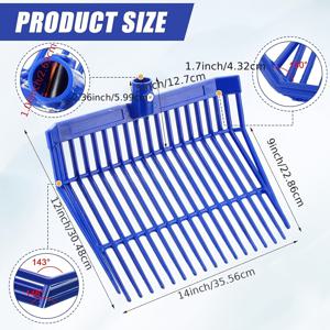 TEMU 1개 내구성 ABS 분뇨 포크 삽 - 대형 플라스틱 마구간 청소 도구, 말 건초 및 분뇨 제거용