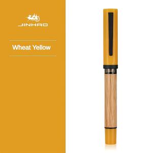 TEMU 1개 JINHAO 우드 만년필 F/EF 닙 - 학교, 사무실, 캘리그라피에 적합한 우드 만년필 - 우아한 필기구 & 오크 우드 바디 (잉크/교체용 잉크통 미포함)