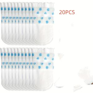 TEMU 20개입 일회용 강아지 발목보호대, 붕대형 강아지 발보호 신발, 핥기 방지 일회용 펫 양말, 실내외 산책용 강아지 발보호 커버