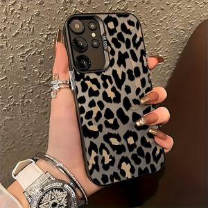 TEMU 스타일리시 프린트 갤럭시 S25 S24 S23 S22 S21 S20 FE 울트라 플러스 4G 5G용 모바일 폰 케이스, 방탄 프로스트 백 커버