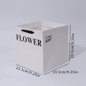 TEMU 10개 대형 선물 가방 - 데이 꽃 보석에 적합한 우아한 흰색 종이 가방, 편리함과 세련된 을 위한 완벽한 선물 가방, 우아한 선물 , 내구성 있는 손잡이