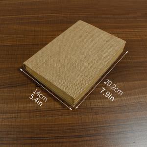 TEMU 빈티지 린넨 커버 노트북, 144페이지 레트로 옐로우 종이, DIY 프로젝트, 페인팅, 스티커 및 다양한 장식용, 나만의 저널 만들기에 완벽한 제품