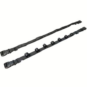 TEMU 2개 세트 차량용 낚싯대 홀더 랙, 나일론 스트랩 포함 블랙 PA 플로팅 선반, SUV·와곤·대형 해치백 호환|낚시대