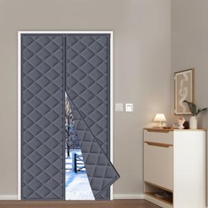 TEMU 사계절용 자석 단열 도어 커튼, 가정 및 방 장식에 이상적, 실내 및 실외 모두 사용에 적합, 펀칭 없는 옥스포드 원단으로 제작