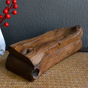 TEMU 솔리드 우드 재질의 나무 조각 수납 상자. 화장품, 문구류, 칼바구니, 장식품 및 장식에 적합하며 이상적인 선물입니다.