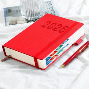 TEMU BRAVE ELK 2026 생산성 플래너 & 습관 트래커 - 두꺼운 400페이지 레이플랫 일일 목표 설정 저널, 시간 관리 시스템, 작업 추적 및 가죽 커버 | 직장인, 창업자, 학생용 (연간)