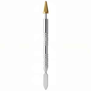 TEMU 1개 다용도 스테인리스 스틸 펜, 엣지 오일 및 접착제 사용에 적합, 프로젝트, 가죽 엣지 밀봉 및 염색에 이상적, 가죽 공예용 유용한 도구