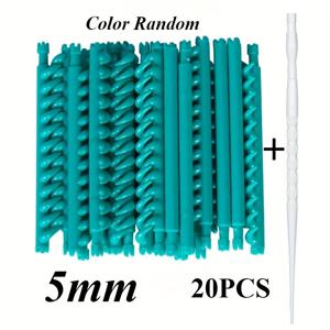 TEMU 20/30개 헤어 루트 펌 로드 바 컬러 클립 포함 앞머리 플러피 살롱 헤어 롤러 세트 헤어 스타일링 도구 2.3/3.3/4/5mm