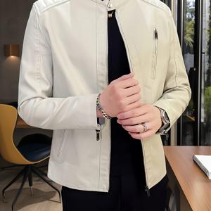 TEMU Shule Water OBM 남성용 파일럿 봄버 재킷. 지퍼, 야구 칼라, 방풍 디자인으로 봄, 가을 야외 활동에 적합하며 데일리 캐주얼룩에 잘 어울립니다.