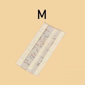 TEMU 만화 베이킹 도구 패턴 스낵 사탕 밀봉용 봉투 100개입, 비스킷, 밀크 대추, 누가를 위한 투명 개별 포장백