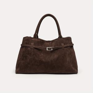 TEMU 2025년 가을 신상 핸드백 | 패셔너블한 올매치 대용량 토트백, 쇼핑, 통근, 파티, 선물용 | 커피, 패브릭, 고정 숄더 스트랩, 자석 잠금, 인조 가죽