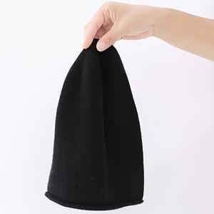 TEMU 1개 여성용 양모 모자 - 롤 브림 보온 겨울 모자, 롤플레이 코스튬 & 날씨에 적합한 신축성 있는 핏, 캐주얼 복장용 포근한 양모 비니