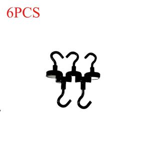 TEMU 튼튼한 100Lb 자석 후크 - 천장/벽 부착을 위한 설치 불필요, 부식 방지 블랙 메탈, 가정, 사무실, 냉장고, 캠핑 장비, 천장 선풍기 및 보트를 위한 강력한 자석 하중 지지 - 간편한 설치|실링팬|벽걸이선풍기|캠핑냉장고