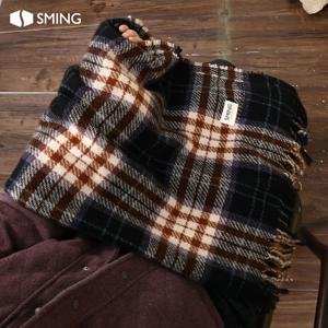 TEMU 1개 남성용 목도리 - 추운 날씨에 적합한 겨울용 보온 스카프, 캐주얼 스타일 핸즈프리 보온, 야외 활동용 다용도 목도리, 남자친구/남편을 위한 크리스마스 선물 - 남성 패션 액세서리