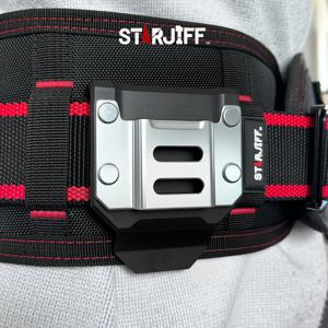 TEMU STARJIFF 튼튼한 드릴 벨트 클립 및 시스 | 전기 기술자, 목공자 및 매니아를 위한 가볍고 휴대 가능한 공구 홀더 - 최대 6.86 cm 폭의 벨트에 안전하게 적합, 금속 및 플라스틱 재질