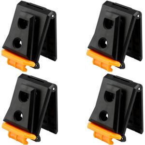 TEMU 4개입 고강도 퀵 릴리스 공구 벨트 버클 | 금속 잠금 시스템 & ABS 하우징, 전기 기술자, 목수, 계약자용 공구 불필요 부착/제거 - TOU-CT 공구 벨트와 호환