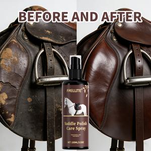TEMU FAELUTE 빠른 작용 사들 케어 오일 - 즉각적인 가죽 광택제 & 얼룩 제거제, 말과 장비용, 사들 광택 부드럽게하고 보호하며 복원 - 쉬운 사용 승마용 가죽 컨디셔너