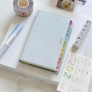 TEMU 2026 코르TEX 인덱스 플래너 - 책당 220페이지, 365일 데일리 타임 매니지먼트 노트북 (주간 및 월간 계획 노트 포함), 라벨링된 인덱싱, 필기 저널, 자가 금기 추적 다이어리