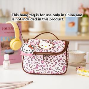TEMU 여성용 귀여운 헬로키티 핸드백 - 한국 스타일 자수 지퍼 파우치, 스트랩 & 달콤한 카와이 일상용, 여행용 가방 (스타일 다양)|크로스백|슬링백