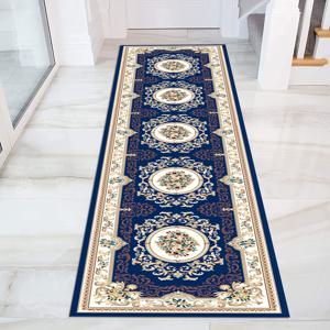 TEMU 우아한 롱 러너 매트 - 현대적인 기하학적 디자인, 베이지 & 브라운, 복도, 계단 및 호텔 장식용 | 완벽한 휴일 선물 또는 매트 대체품 | 세탁기 사용 가능 폴리에스터 소재