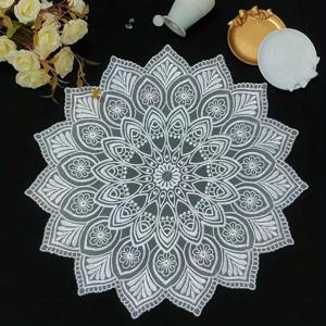 TEMU 미국 스타일 럭셔리 테이블보, 침대 옆장 커버, 전자레인지 에어프라이어 매트, 티 트레이 & 차주전자 보호커버, 플레이스매트, 파티 장식용 천, 우아한 디자인, 내구성 있는 소재, 기계 제작, 홈 데코, 주방 액세서리, 파티 호스트, 인테리어 스타일링