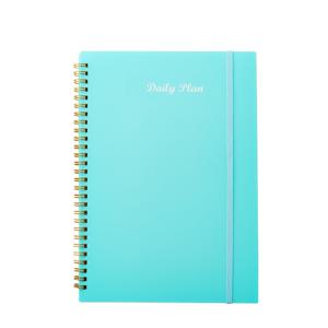 TEMU 52매 무날짜 데일리 플래너 노트북, B5 사이즈 할 일 목록 플랜, 스파이럴 바인딩 습관 추적 저널, 100G 두께 종이, PP 보드 커버, 뒷 포켓. 사이즈: 7.2 X 10.1인치, 적합 대상: 비즈니스 사무직, 교사.