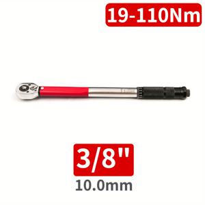 TEMU 3/8인치 토크 렌치 5-210N/m, 1/2인치 트랜스미션 클릭 토크 렌치, 1/4인치 자동차 수리용 렌치 실버 레드