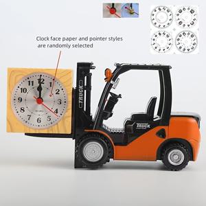 TEMU 빈티지 지게차 모양 알람 시계 - 레트로 향수 장식, 학생 방 & 집을 위한 창의적 & 독특한 디자인, AA 배터리 작동 (배터리 미포함), 침실용 시계