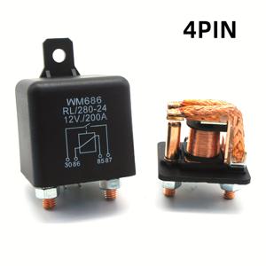 TEMU 내구성 디자인, 고출력 12V DC 스타트 릴레이, 200A - 자동차, RV 및 차량용 스위치 메인 파워, NCOUUOCN