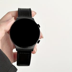 TEMU 20mm 22mm 범용 합성 가죽 스마트워치 밴드, 폴드오버 클래스프, 자석 버클, Galaxy Watch 4/5, Active 2 및 Amazfit GTR/GTS, HUAWEI GT3 GT4와 호환 - 배터리 없음