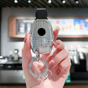 TEMU 1개 아름다운 TPU 자동차 스마트 리모트 키 케이스 커버, 벤츠 AMG C E M S CLS CLA GLK GLA GLC GLE 액세서리용