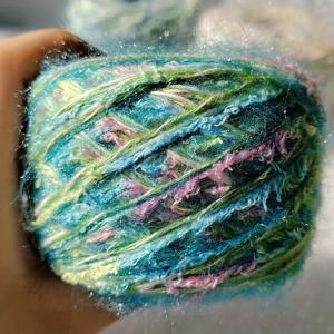 TEMU 50g 글리터 그라데이션 혼합 원사, DIY 모자, 스카프, 가방, 뜨개질 코바늘 인형, 헤어 클립, 격자무늬 노트북용 수제 감기 다중 심사구 부드러운 패턴 혼합사