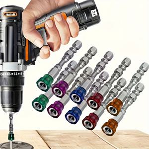 TEMU 전동드릴용 자석 필립스 드릴 비트 세트 5개 또는 10개 - 헤비듀티 S2 강철 (65mm) 1/4