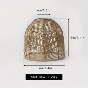 TEMU 종이 로프 아트 램프 갓, 수제 직조 창의적인 펜던트 조명 장식 (방, 게스트하우스, 호텔, 레스토랑용), 홈 데코 펜던트 조명 액세서리.