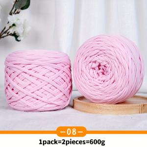 TEMU 2개 묶음, 600g, 대형 천 스트립 묶음, 더 편리한 DIY 땋은 가방, 땋은 수납 바구니, 카펫, 수제 유모차 재료 두꺼운 실